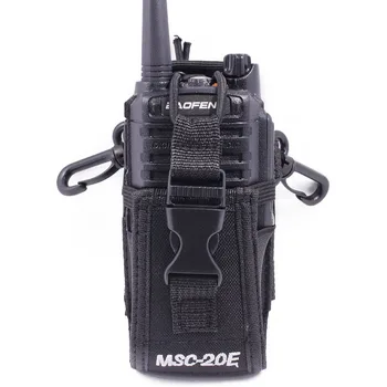 Abbree MSC-20E Преносима Радиостанция Найлонов Калъф-стойка за Yaesu Baofeng UV-5R UV-9R Plus Pro UV-XR TYT Woxun Двустранно Радио