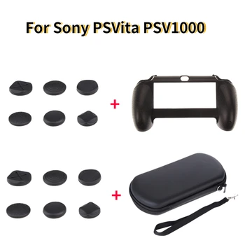 Изцяло Нова 6-Кратно Висококачествен Аналогов Контролер Thumb Stick Thumbstick Cap Cover + Твърд калъф за PS Vita 1000/2000