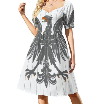 Нова рокля без ръкави Орел (white BG), дамски летни рокли, дрехи за жени, дрехи лято 2023, жени
