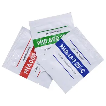 Прах с буферным разтвор за измерване на PH-метър, безопасен прах с буферным разтвор за измерване на PH, удобен набор от PH-прах в индивидуална опаковка.